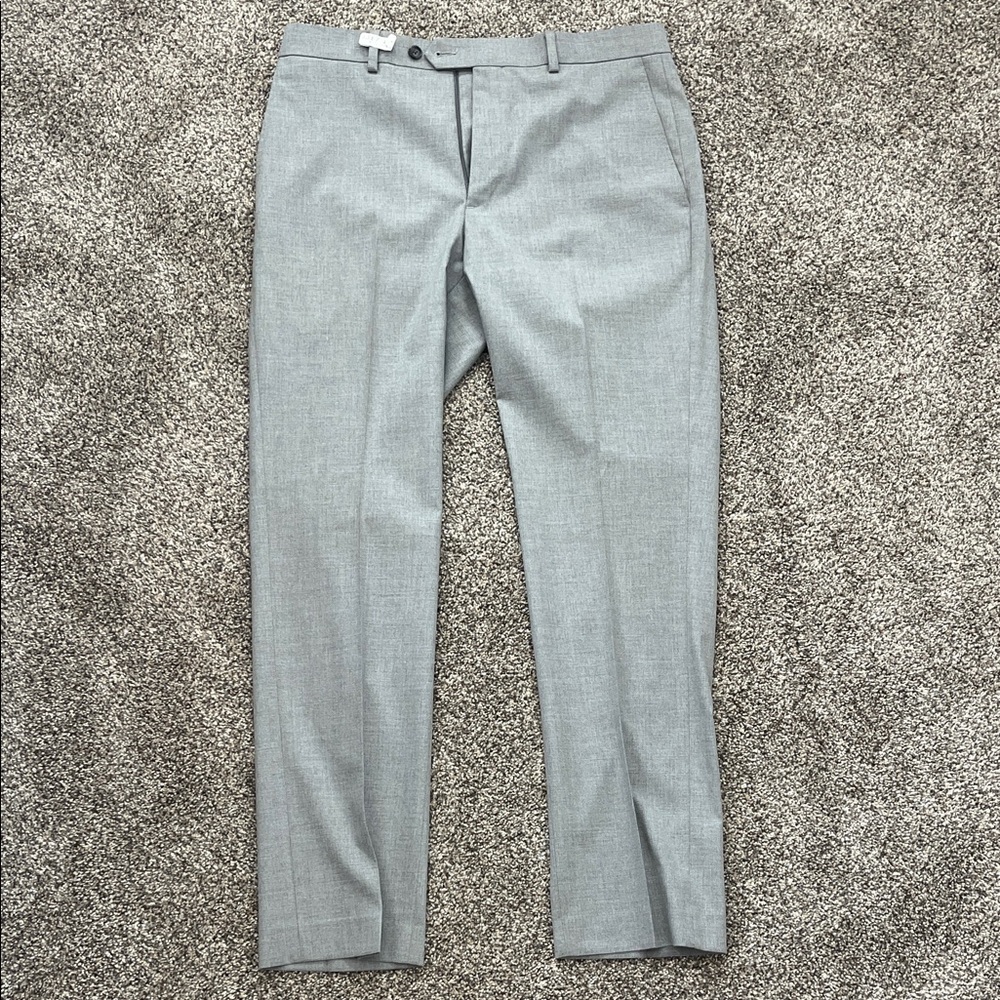 Apt. 9 Premier Flex Slim Fit Light Gray Dress Pants - 30/30